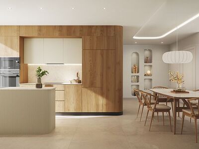 Appartementen en penthouses aan de golfbaan, 4 km van zee.