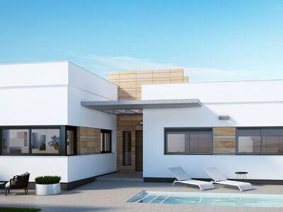 Moderne villa, 4 slaapkamers met eigen zwembad en dakterras