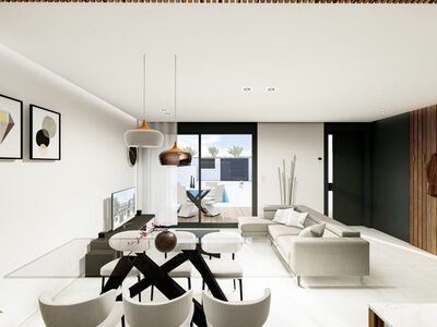 Schakelwoningen met zwembad en dakterras met buitenkeuken