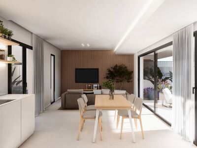 Begane grond met tuin en plonsbad, 700 m van zee