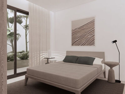 Luxe appartement met tuin, vele extra's.