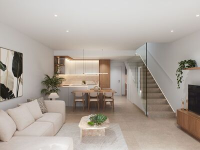 Geschakelde woningen met zwembad op het dakterras