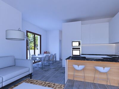 twee-onder-één-kap woning met zwembad