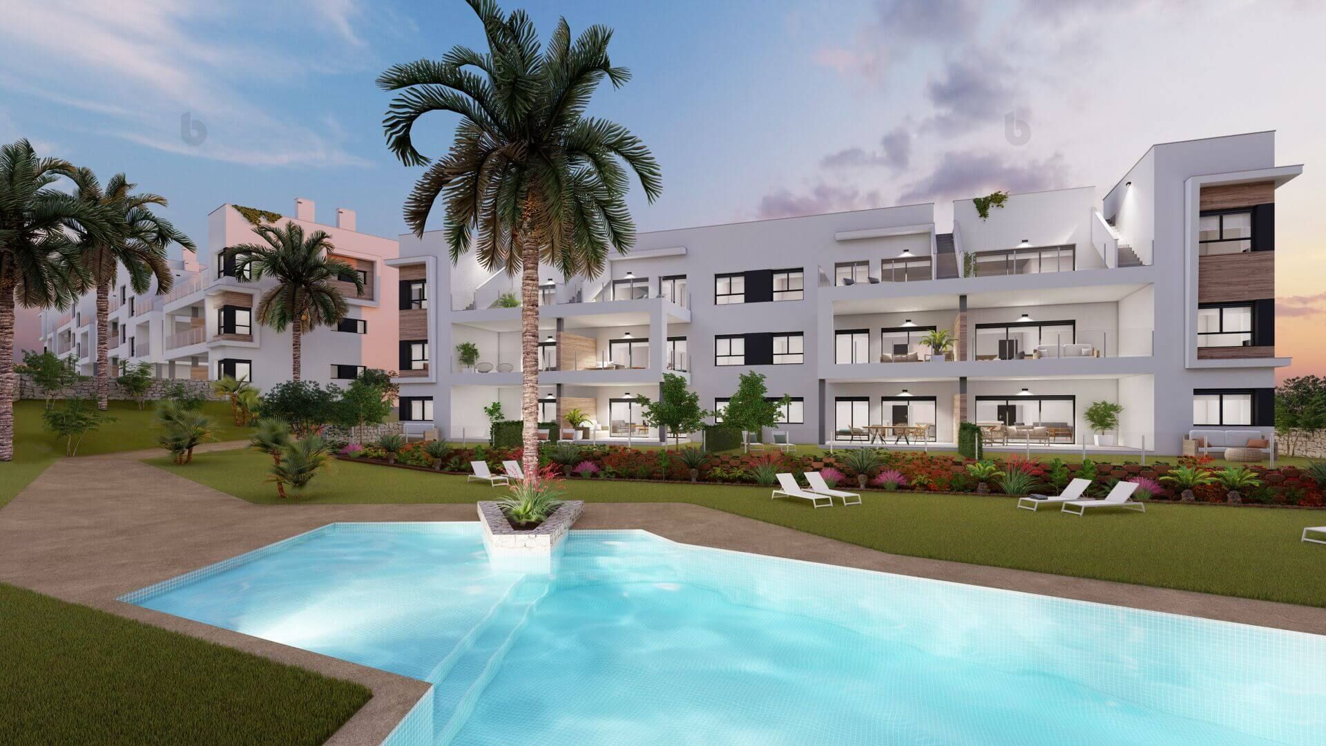 Eerste lijn golf! Fraaie appartementen