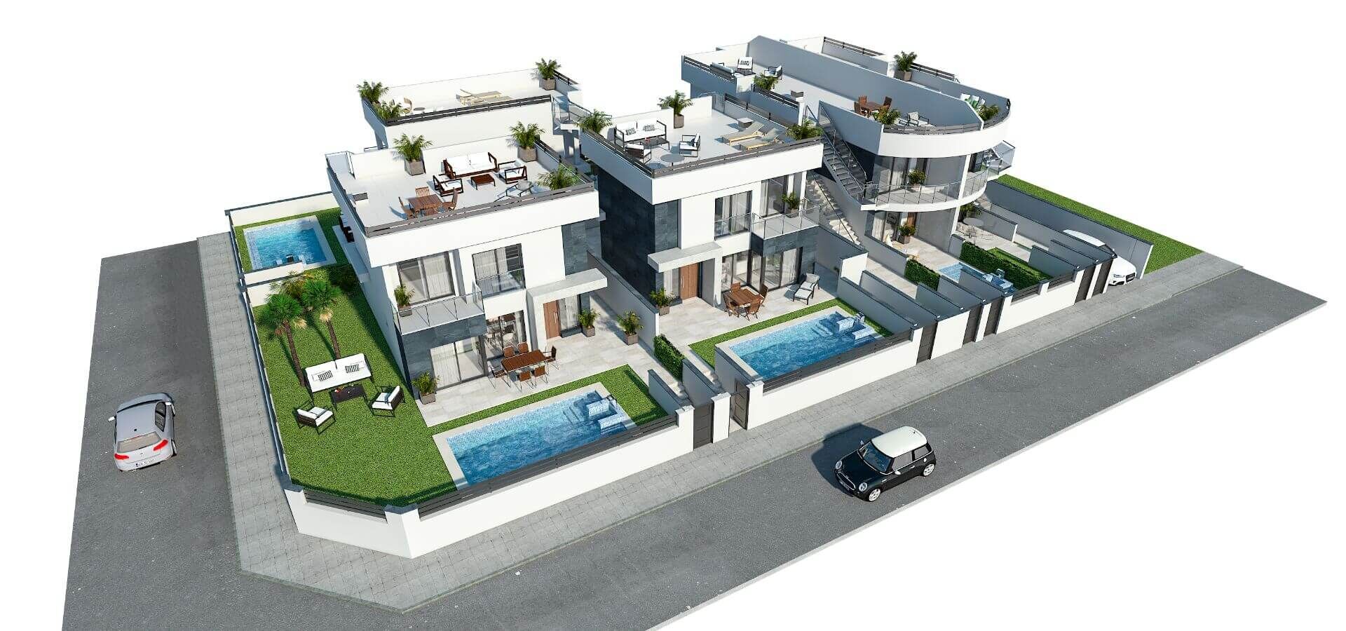 6057 Verrassende villa’s met grote garage, 2 modellen