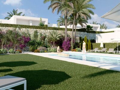Mooi resort, appartementen met eigen tuin