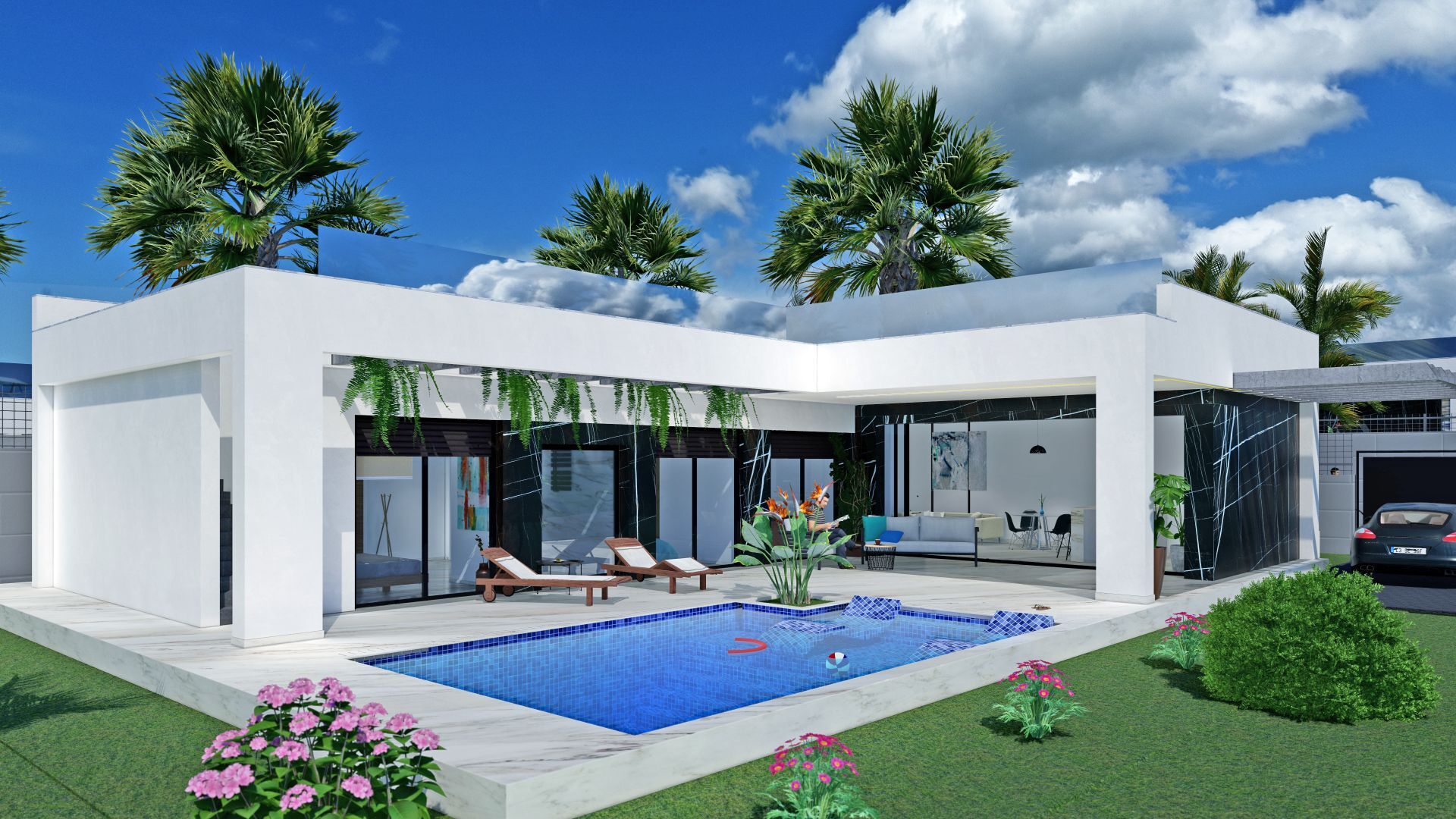Luxe villa's in mooi resort, nabij golfbaan