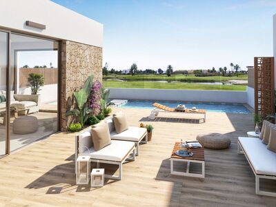 Villa,1e lijn golf, 3 km van prachtig zandstrand