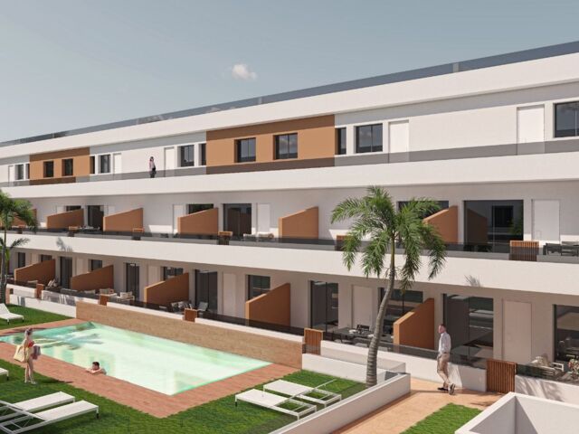 verdieping of penthouse, garage plaats/berging, groot zwembad
