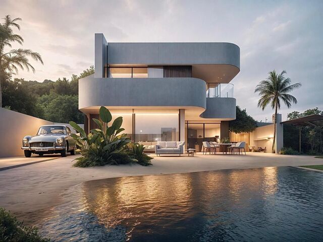 Wat een villa! Echt een bijzonder ontwerp