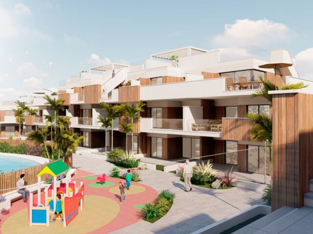 Fraai complex met tuin en zwembad en parkeergarage