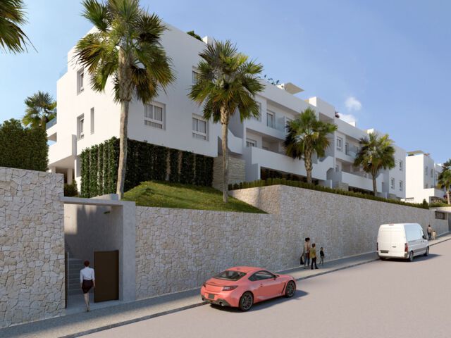 Appartementen met zeer grote terrassen