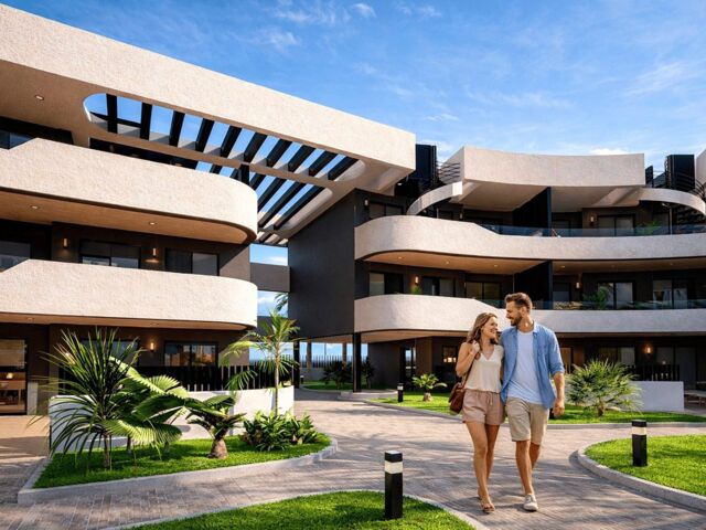 Luxe appartementen, groot zwembad, parkeergarage