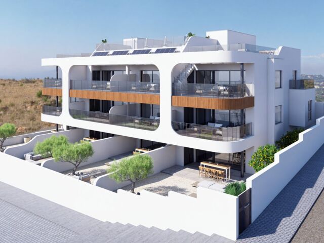 Slechts 12 appartementen op een fijne locatie. Zwembad op het dak